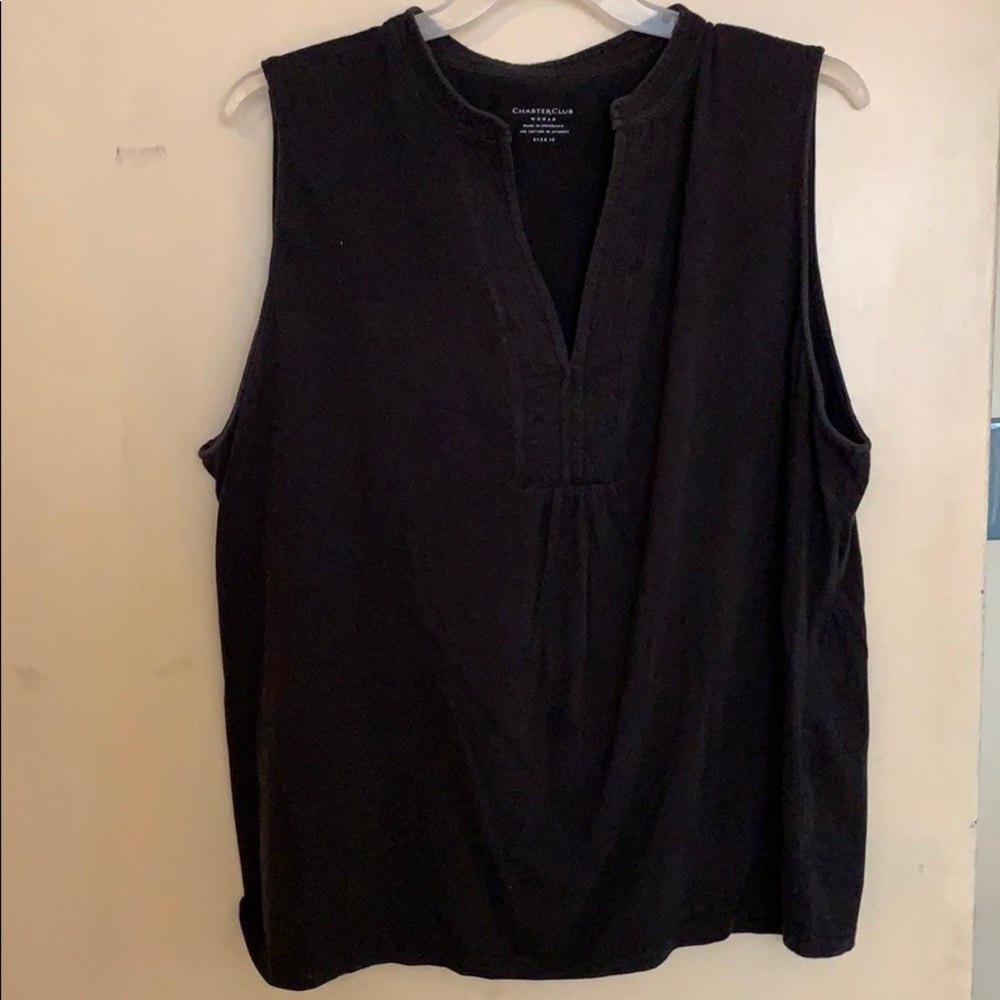 Black tank top